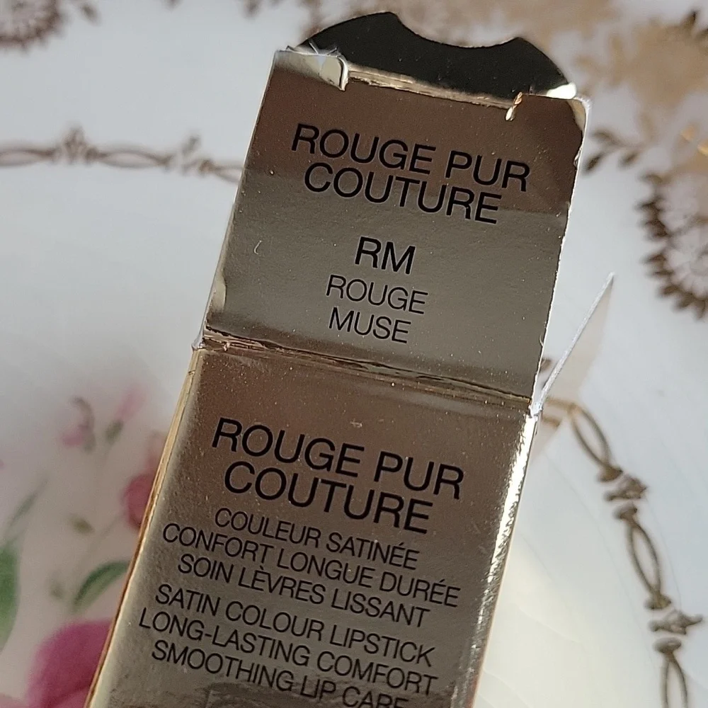 Yves Saint Laurent Rouge Pur Couture Satin Lipstick Deluxe mini Red Muse 0.04 oz